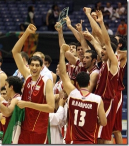 Iranian basketball, the Asian champs photo by AFP